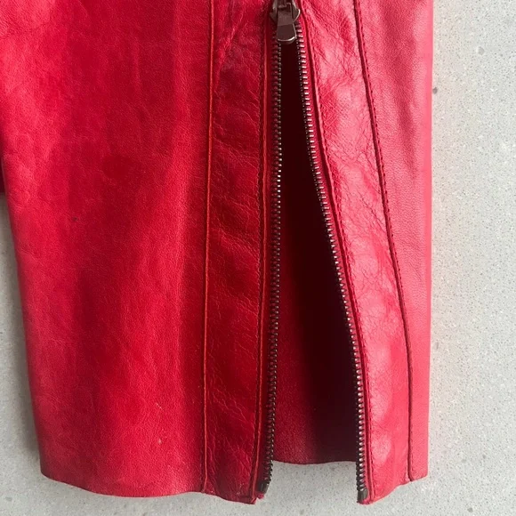 Jil Sander Vintage 2000’s leather motorcycle jacket